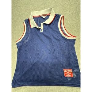 Tommy Hilfiger‎ Sport Mesh Jersey Womens Small Sleeveless Shirt Top